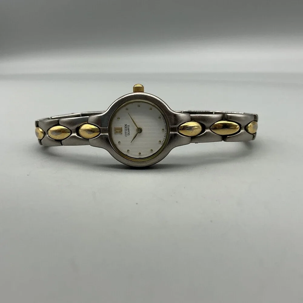Citizen Womens Watch 20mm White Dial Two Tone 5920-K17527 New Battery 5.75